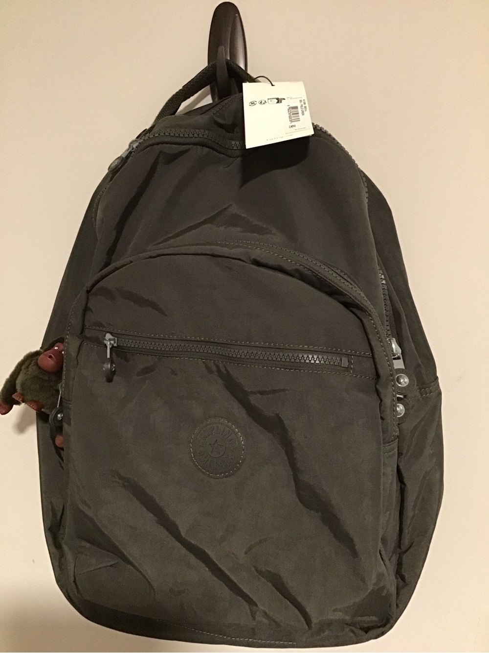 Kipling Charcoal Gray Everyday Backpack